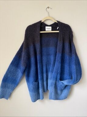 Isabel Marant Dana Mohair Navy Knit Cardigan Sweater